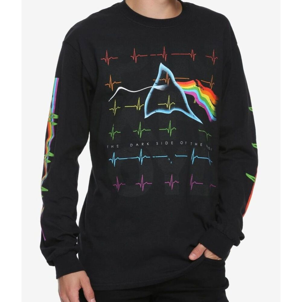 Hot Topic PINK FLOYD The Dark Side Of The Moon Long Sleeve T-Shirt Size M *NWT